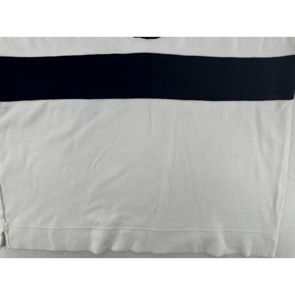 Gucci Men’s T Shirt Sz L Logo Navy Blue White Stripe Nautical Old Money Luxury - Picture 3 of 10